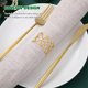 thumbnail image 1 of unbranded 12Ud Para Servilletas De Metal Dorado Con Hueco Para De Y Eventos Formales, 1 of 5