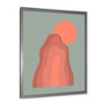 thumbnail image 2 of Designart 'Abstract Pink Sunset Mountain Landscape' Modern Framed Art Print, 2 of 4