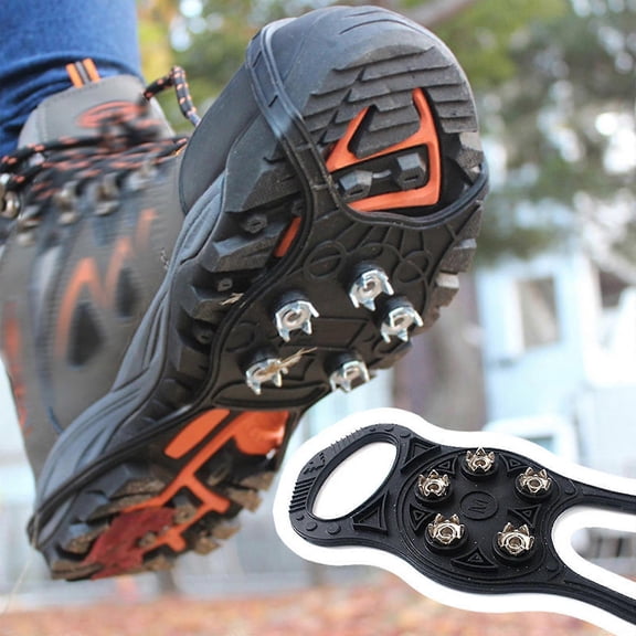 5 Studs Anti-skid Shoe Spikes Crampon Anti-ice On Shoes Slip