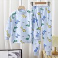 thumbnail image 2 of masbird Boys Girls Pajamas Cotton Planet Pjs Toddler 2 Piece Sleepwear Kids Clothes Set 6-12 Months 12-24 Months 2t 3t 4t 5t 6t 7t 8t 9t(Blue,18-24 M), 2 of 9