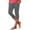 Dark Gray, variant on Minjewel Capri Pants for Women - Casual Stretch High Waist Abdominal Yoga Pants Soft Compression - Workout Base 7/8 Length Bottoms,Beige L