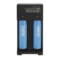 thumbnail image 4 of 4 baterías de 2000 mah con cargador dual de batería de litio 18650 para equipos eléctricos de linterna, 4 of 5