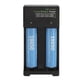 thumbnail image 4 of 4 baterías de 2000 mah con cargador dual de batería de litio 18650 para equipos eléctricos de linterna, 4 of 5