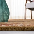 thumbnail image 4 of SAFAVIEH Classic Gloria Oriental Wool Area Rug, Olive/Camel, 4'6" x 6'6" Oval, 4 of 11