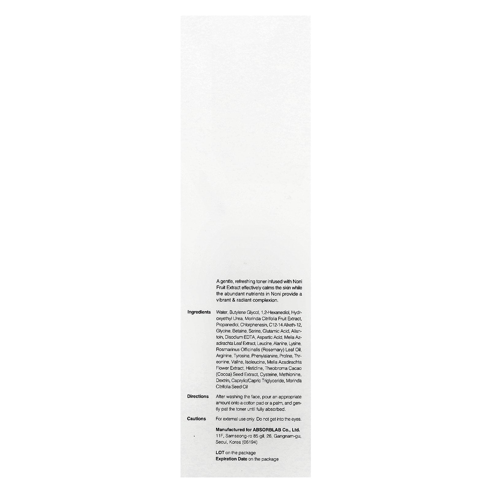 Noni Moisture Balancing Toner 150ml