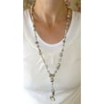 thumbnail image 2 of Slim Silver Style Fashion Women's Beaded Lanyard 34", Breakaway and Non Breakaway Available, for Keys, Badge Holder, Phone, Cruise, 2 of 5