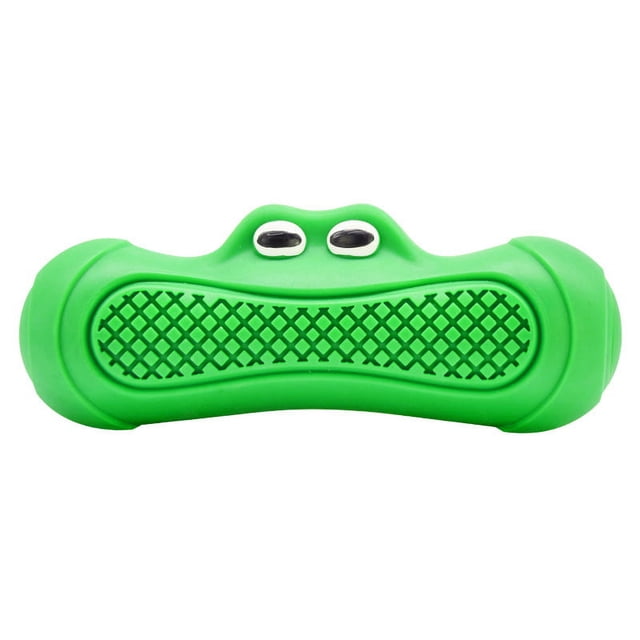 Juguete de caimán verde para perros, flotante, para verano, para nadar en el agua, interactivo, limpiador de dientes, encuesta sobre suministros para perros