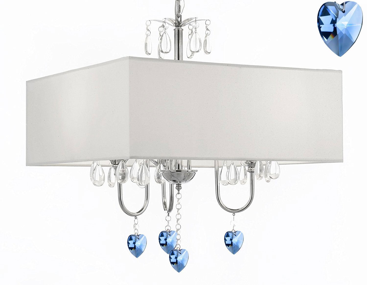 Modern Contemporary Crystal Chandelier SWAG PLUG INCHANDELIER