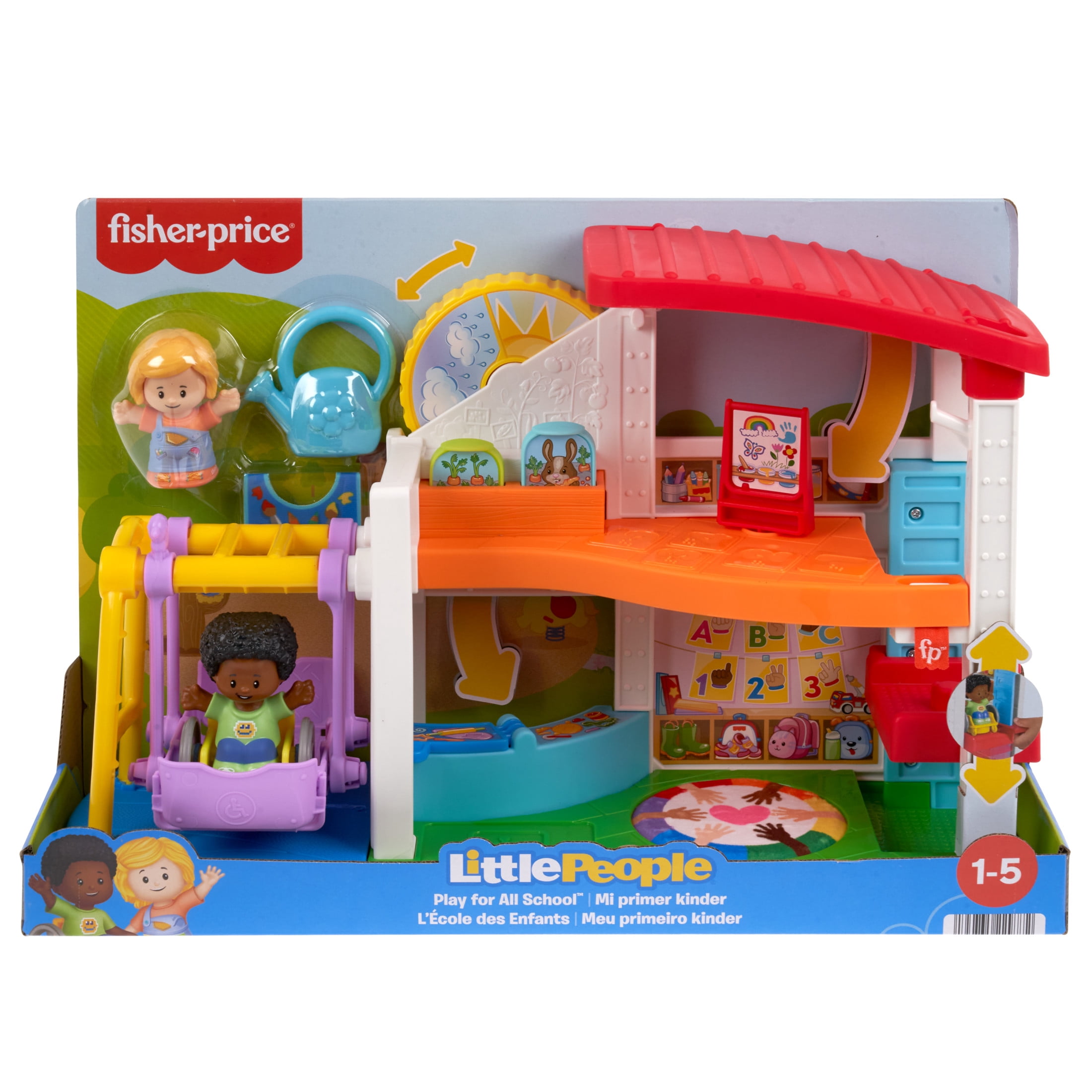 Fisher-Price Little People Play for All School Toddler Playset with Figures & Accessories