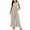 Khaki, variant on Tbopshirt Linen Pants Women Plus Size,Womens Fashion Casual Pants Gifts for Women,Solid Pocket Sleeveless Suspender Jumpsuit