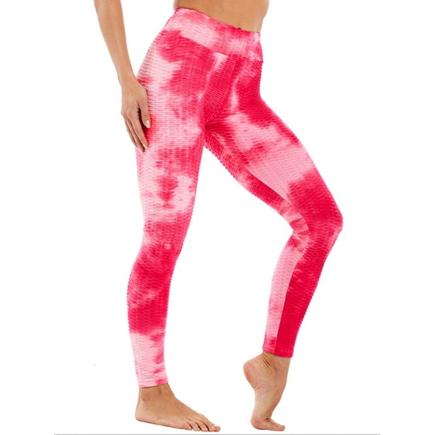 AMaVo - High Waist Casual Yoga Sports Workout Tie Dye Tights Leggings ...