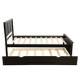 thumbnail image 6 of Platform Storage Bed, 1 Drawers /2 Drawers With Wheels, Twin Size Frame, Twin Daybed And Trundle Frame Set, Daybed And Roll Out Trundle Accommodate, For Home Bedroom, 6 of 9