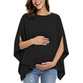 thumbnail image 2 of Maternity Nursing Cover For Breastfeeding, Solid Color Multi-Use Scarf & Car Seat Canopy, Versatile Baby Shower Gift For New Moms, Soft Breathable Fabric Black Free Size, 2 of 6