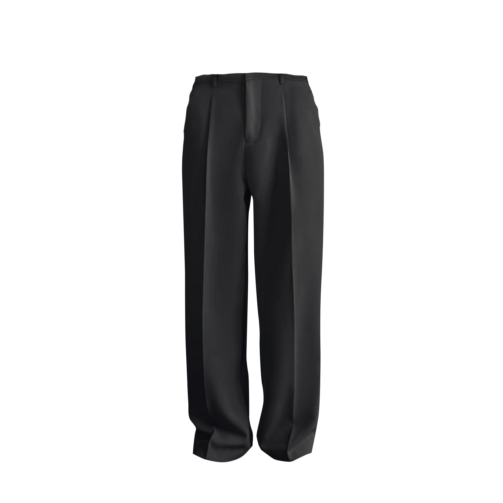 パンツ vintage black button gimmic wide slacks VINTAGE 90s Y2K Black Low Rise Straight WIDE Leg Simple