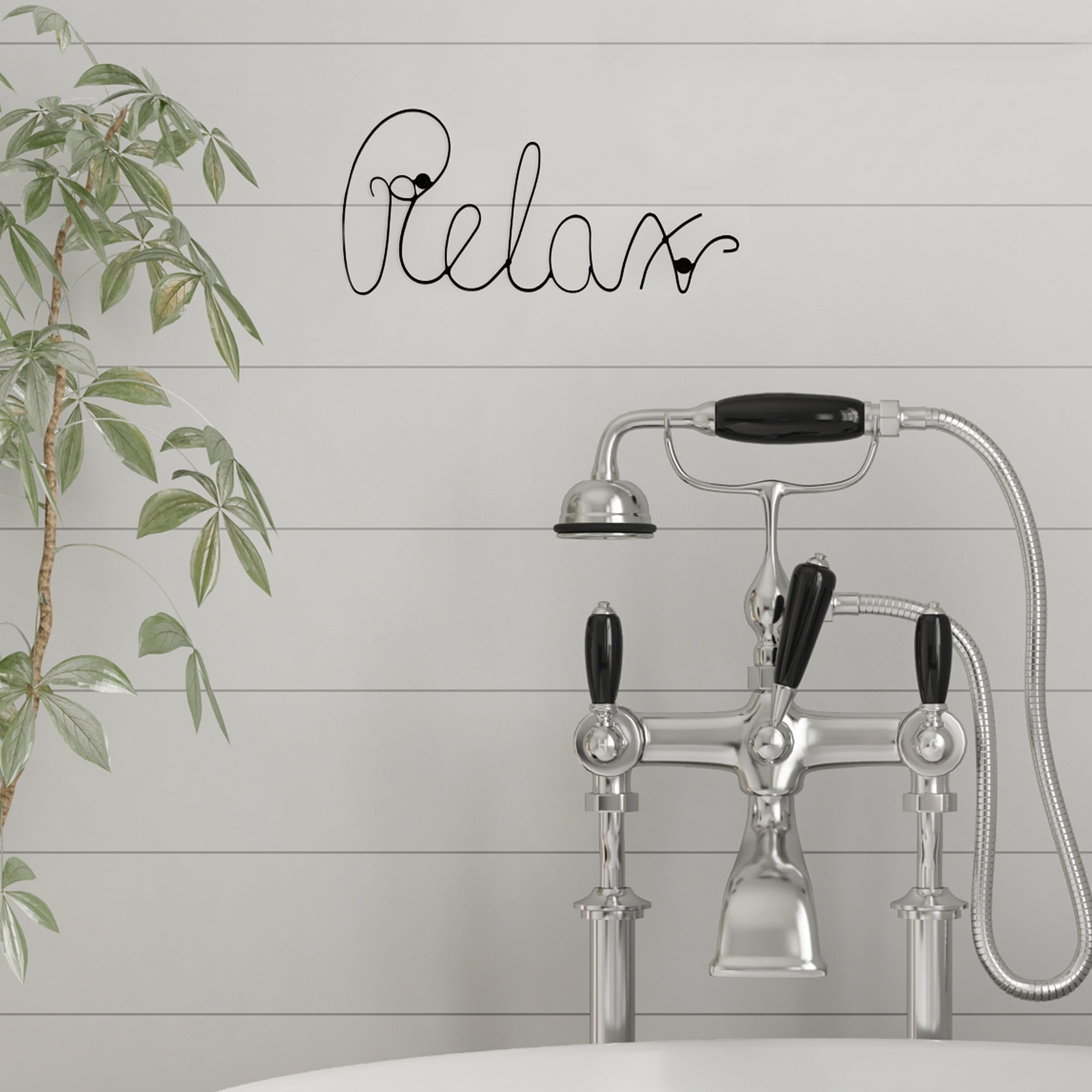 Metal Cutout- Relax Decorative Wall Sign-3D Word Art Home Accent Decor-Perfect for Modern Rustic or Vintage Farmhouse Style by Lavish Home