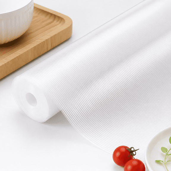 Shelf Liners 11 inch x 20 ft Shelf Liners for Kitchen cabinets nonstick Lining Drawer Mats EVA Protector for Cupboard (Clear Ribbed,11 inch x 20 ft)