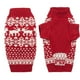 thumbnail image 1 of Suéter navideño de reno para perros, cachorros, gatitos y gatos, clásico rojo, cálido, de punto, con copos de nieve, para otoño e invierno., 1 of 5