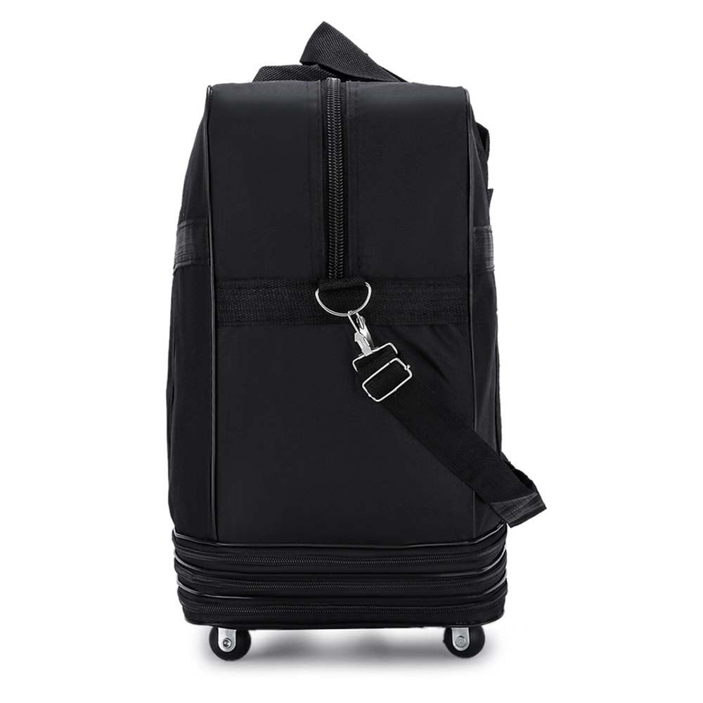 LOVECM  Foldable Wheeled Duffel Bag Rolling Duffel Spinner Luggage