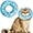 Blue, variant on Cat Cone Collar Soft, Adjustable Donut Cat Recovery Collar for Wound Healing, Prevent Licking Wounds