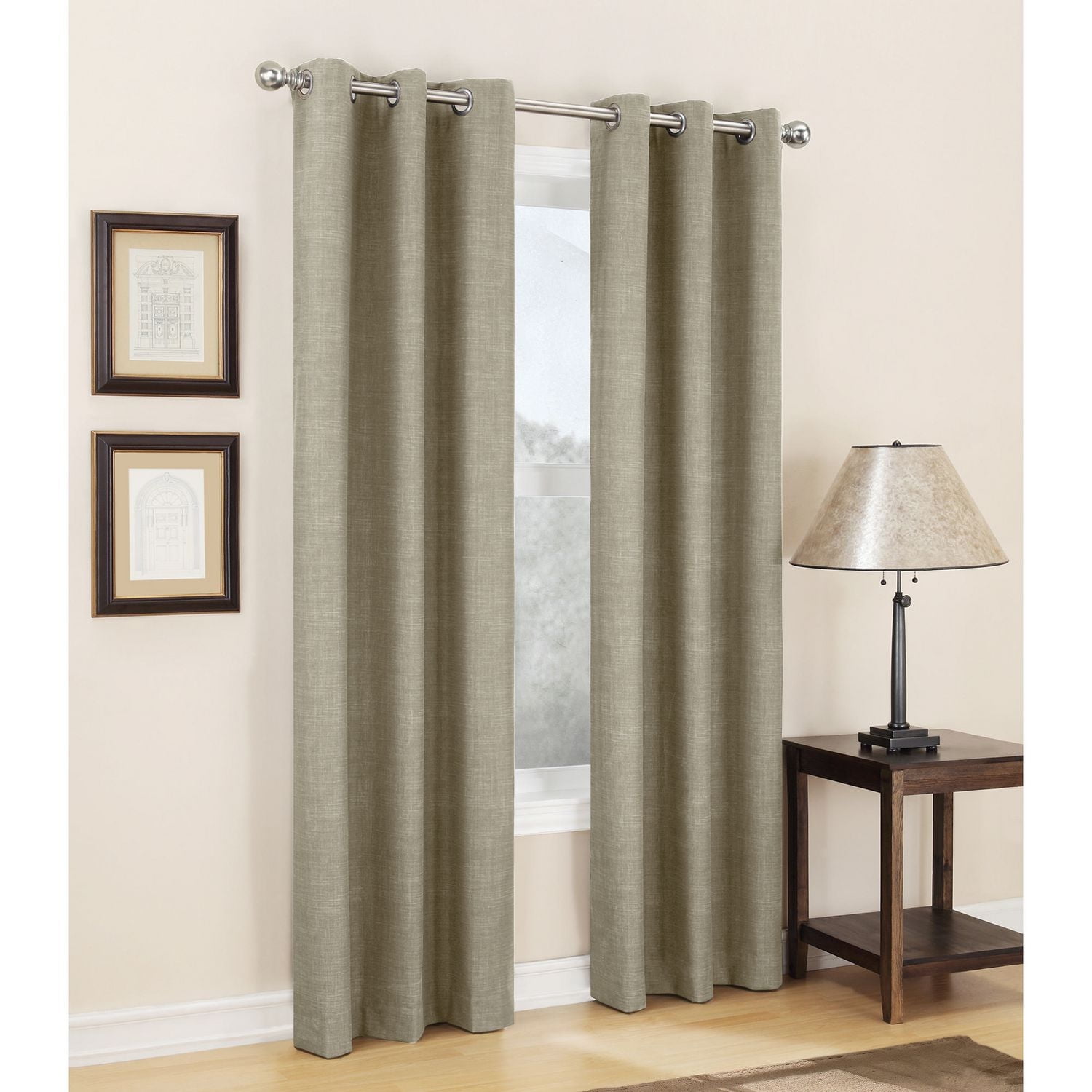 Sun Zero Carter Thermal Lined Grommet Curtain