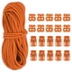 thumbnail image 1 of Cuerda elástica de 16 yardas y bloqueo de cordón de agujero único y tope de resorte de doble agujero, Naranja 12 Paquete, 1 of 6