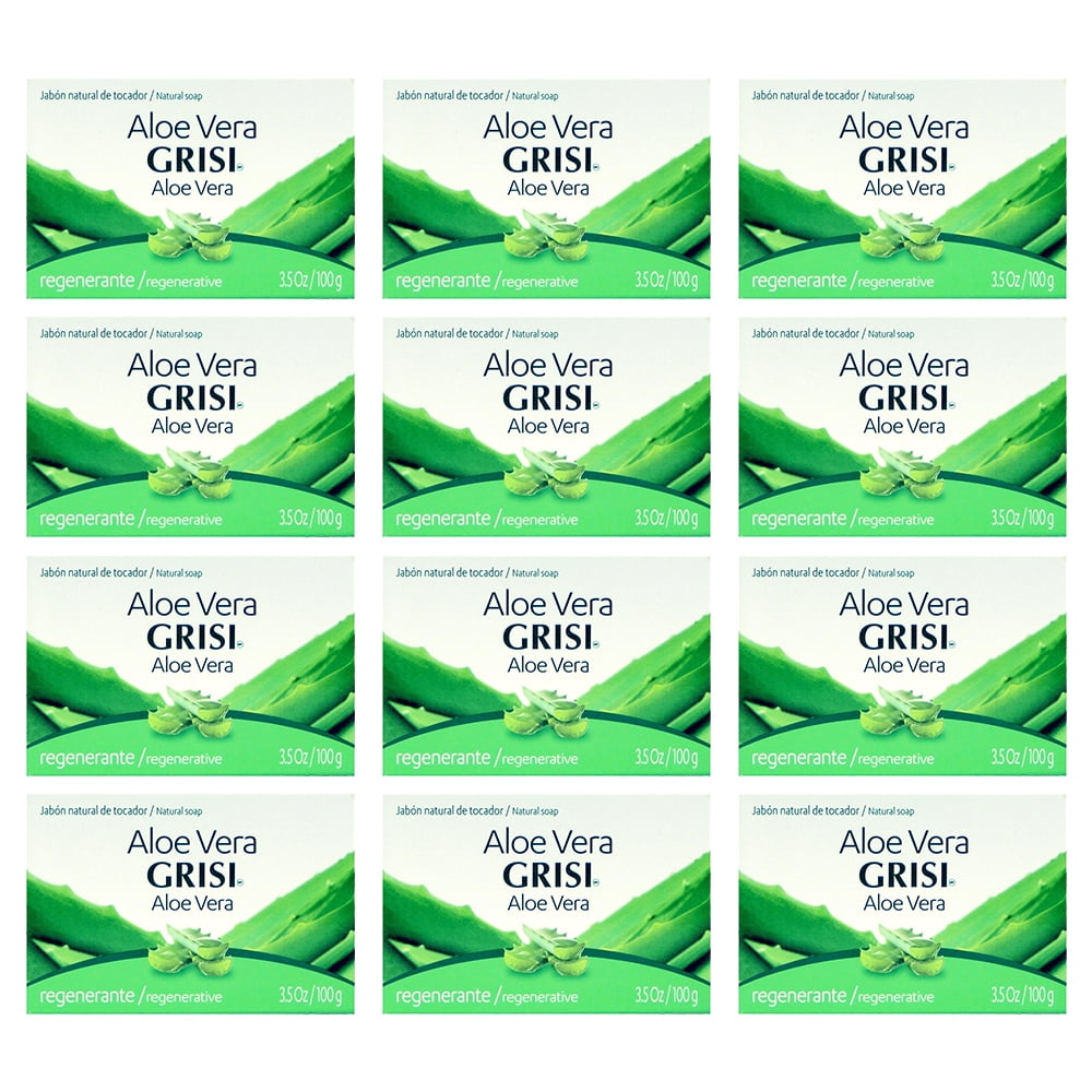 Grisi Aloe Vera Natural Bar Soap. Protects and Moisturizes with Actual