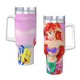 thumbnail image 3 of Taza de hielo Ariel de 40 oz con asa, taza aislada duradera que mantiene las bebidas calientes o frías, para deportes al aire libre, fitness, gran capacidad, talla única., 3 of 8