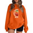 thumbnail image 1 of Gibobby Sudadera oversize mujer Sudadera de Mujer con Estampado Cool Cómoda y Juvenil(Naranja,XG), 1 of 3