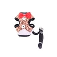 thumbnail image 1 of Methold Conjunto de correa y arnés para cachorros, Collar a prueba de Escape para perros y gatos, pajarita, traje transpirable, ropa de malla, Cable de Suministros para perros Estampado leopardo/L Methold PT004116-15, 1 of 6