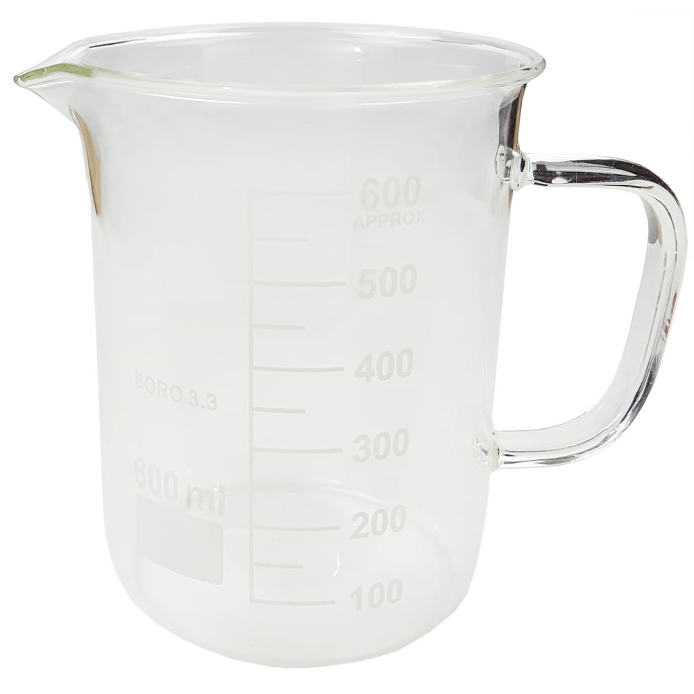Beaker Coffee Mug with Pour Spout, 600ml