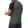 thumbnail image 3 of INSPIRE CHIC Men's Raglan T-Shirt Short Sleeve Crewneck Casual Baseball T-Shirts M Olive Green, 3 of 6