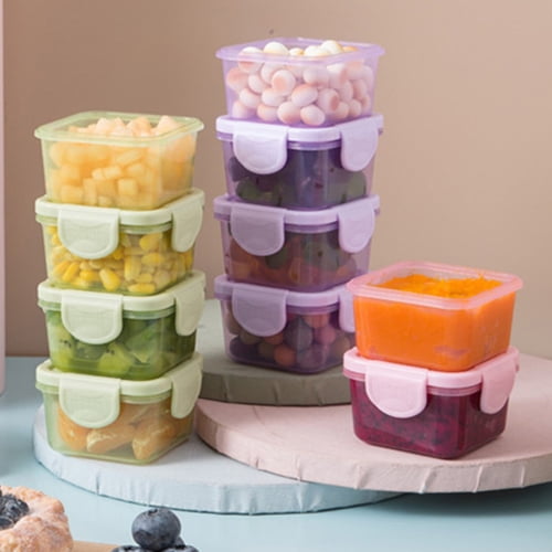 Zhaomeidaxi Silicone Food Storage Containers W/bpa Free Airtight Plastic  Small and Large Meal Cereal Prep Container Bowl Kitchen Pantry  Organization, Kids Lunch Boxes-microwave %26 Freezer 