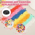 thumbnail image 3 of Uxcell 5000 Pcs Diamond Art Painting Beads Round 5D Diamond Art Painting Drills Accessories for Gem Replacement Black, 3 of 6