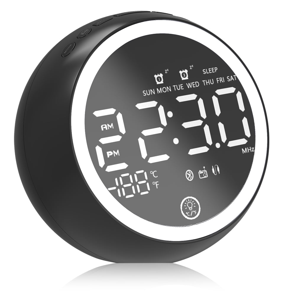 Fysho Digital Radio Bluetooth Connection Alarm Clock