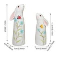thumbnail image 2 of Whimsical Easter Wooden Owl And Bunny Desk Ornament For Home And Shows Resin Craft Decorations In Style 2PCS, 2 of 3