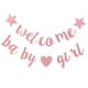 thumbnail image 1 of GOOHOCHY 1Set Baby Shower Banner Bienvenido Baby Girl Banner Baby Shower Decoración de la fiesta, 1 of 7