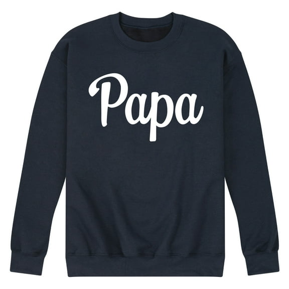 Instant Message - Papa - Men's Crew Neck Fleece Pullover