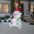 thumbnail image 2 of Airblown Inflatables Animated Polar Bear Inflatable Yard Decoration, 5.5 ft, Prelit, Holiday, 2 of 3