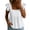 White-2, variant on Women's Cotton Linen Babydoll Tops Square Neck Flutter Sleeve Shirt Summer Fashion Cute Ruffle Peplum Blouses