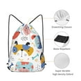thumbnail image 5 of XMXT Drawstring Backpack, Cartoon Colorful Dogs Design Waterproof Gym Bag for Women, m, 5 of 8