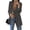 Black gray, variant on Langwyqu Womens Casual Blazers Open Front Lapel Collar Work Office Jacket