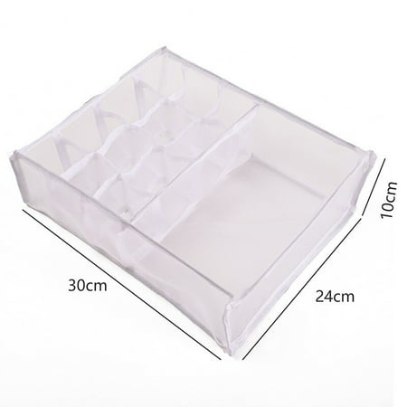 

Folding Underwear Drawer Organizer Storage Divider Wardrobe Organizer 24 Grid Clothes Bra Scarf Tie Socks