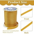 thumbnail image 2 of arricraft 65.62 Yards Double Fold Bias Tape Golden Polyester Ribbons Clothing Repair Ribbon for Sewing Seaming Binding Hemming Piping Quilting 60m 1 Roll, 2 of 6