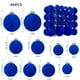 thumbnail image 1 of 46 Bolas Navideñas de Terciopelo Flocado | Adornos Navideños de Plástico Marrón | Hebilla Metálica Fácil de Colgar | Decoración Navideña Duradera y Resistente a La Decoloración para Árboles, Paredes,, 1 of 2