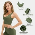 thumbnail image 2 of Camiseta sin mangas de yoga para mujer Rayas de secado rápido Sujetador deportivo sin mangas ajustad Abanopi Chaleco de yoga, 2 of 7