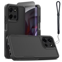 Removal Screen Protector From Computer Rugged Case for Moto G 5G 2025 with Anti-Spy Privacy Screen Protector ...