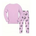 thumbnail image 2 of Bellafa Toddler Girls Pajamas Set Kids Long Sleeve PJs Cotton Jammies 3-9 Years Girl's Cat Sleepwear, 2 of 7