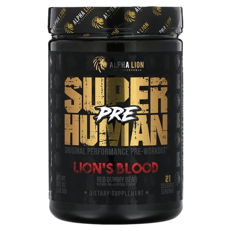 SuperHuman Pre  Lion s Blood  Red Gummy Bear   12.2 oz (346.5 g)  ALPHA LION