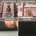 thumbnail image 4 of Coffee Kitchen Rug and Mats 2 Piece Set Decor Washable Runner Rugs 17"x47"+17"x30"(Coffee-A), 4 of 6