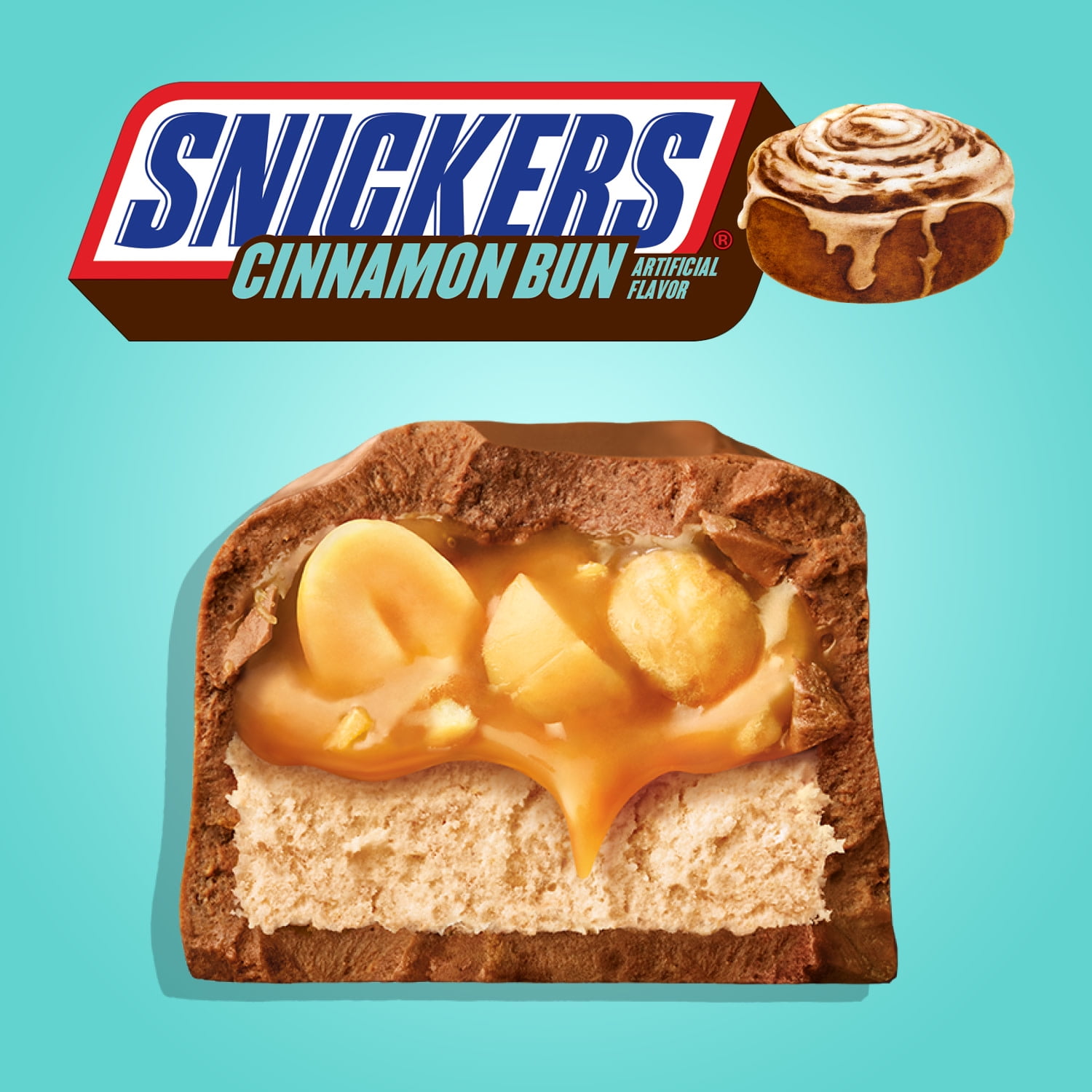 Snickers Cinnamon Bun Chocolate Candy Bars - 1.5 oz Bar (Available in Store Only)